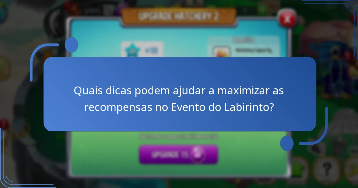 Quais recursos únicos posso obter a partir do Evento do Labirinto?